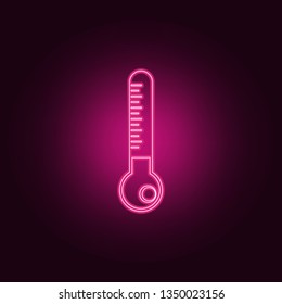 mercury thermometer icon. Elements of measuring elements in neon style icons. Simple icon for websites, web design, mobile app, info graphics