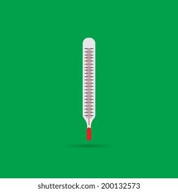 A mercury thermometer icon - Vector