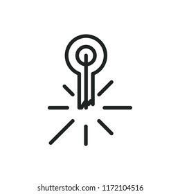 mercury thermometer vector icon