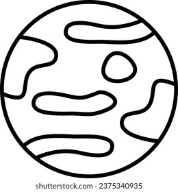 Mercury vector icon. Can be used for printing, mobile and web applications.