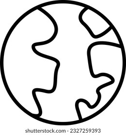 Mercury Vector Icon Line Style