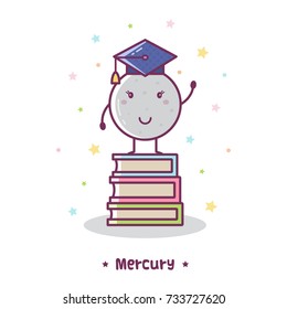 Mercury. Vector illustration.