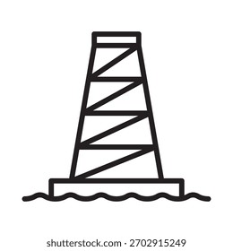 Mercusuar icon vector design with trendy style