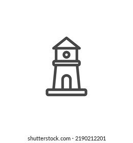 mercusuar tower icon illustration vector design, Light house icon. Mercusuar tower icon, vector illustration