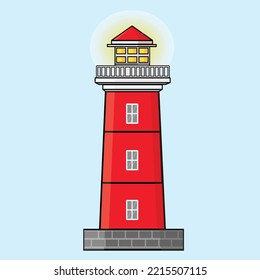 Mercusuar,marine ship navigation towers, Beacon building, lighthouse tower icon logo design illustration wallpaper