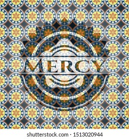 Mercy arabesque emblem. arabic decoration.