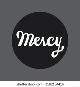Mercy handlettering typography