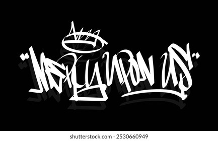 MERCY UPON US graffiti tag stijl ontwerp