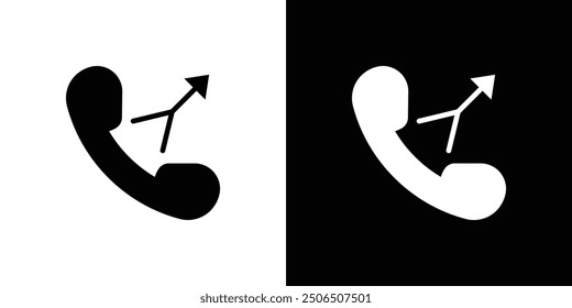 merge call icon Thin line illustration set