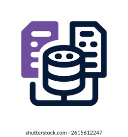 merge dual tone icon. Sleek and modern vector icon for websites, mobile apps, marketing materials, and corporate design. Fully scalable and ready to use.