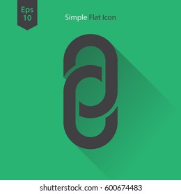Merge Flat Icon. Simple Sign Of Connection. Vector Illustrated Symbol