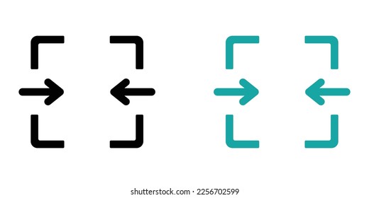 Merge graphic vector icons set 