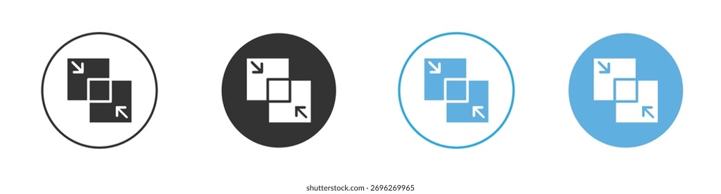 Symbol zusammenführen Logo Vorlage Design-Set