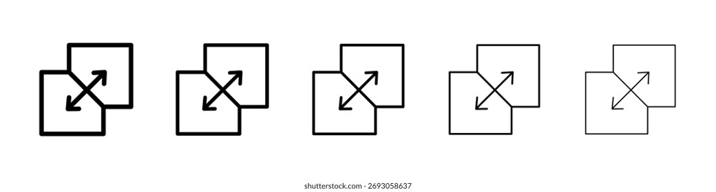 Icono de fusión para el concepto móvil y el Diseño web.