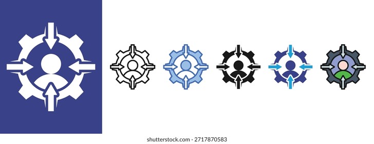 Merge  Icon sets multi style collection
