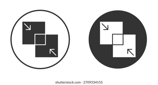 Merge icon symbol sign in solid style.