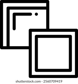 merge icon. Thin Linear Style Design Isolated On White Background