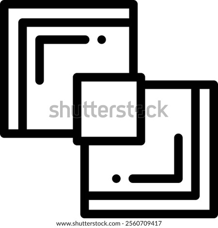 merge icon. Thin Linear Style Design Isolated On White Background