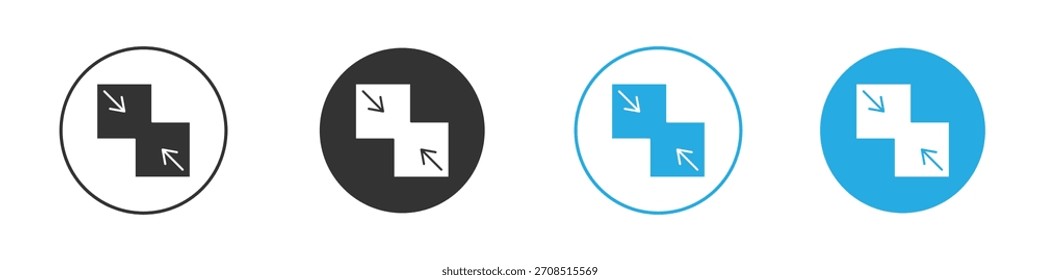 Merge icon For web, mobile.Vector Illustration