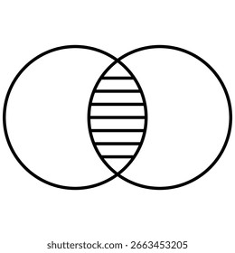 Merge outline icon thin line illustration integration symbol abstract metaphor shape vector