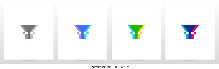 Merge Overlay Letter Logo Design Y 