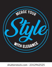 Merge Your Style With Elegance Typography Design