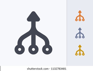 Merged Arrows - Pastel Stencyl Icons. A professional, pixel-aligned icon.