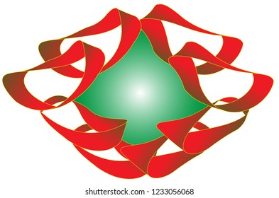 The Merged Group Of Infinite -Möbius Strip Forms A Free-center Shape.
