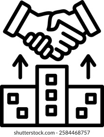 Merger And Acquisition Icon Symbol Element For Design