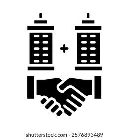 Merger Icon Element For Design