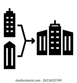 Merger Icon Element For Design