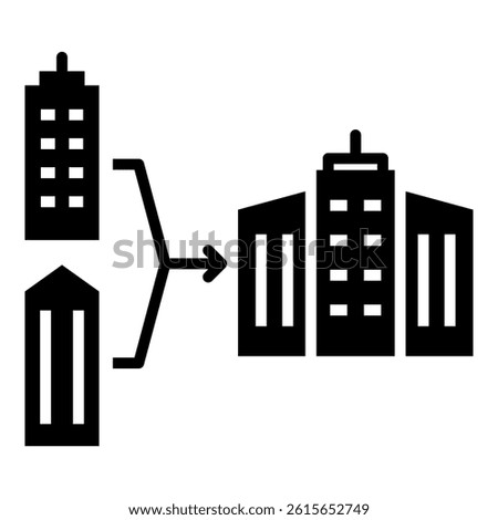 Merger Icon Element For Design