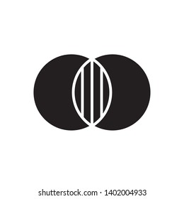 merger icon, illustration vector template