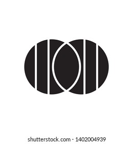 merger icon, illustration vector template