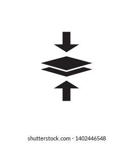merger icon, illustration vector template