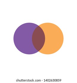 merger icon, illustration vector template