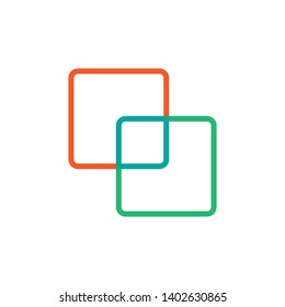 merger icon, illustration vector template