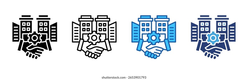Merger icon sheet multiple style collection