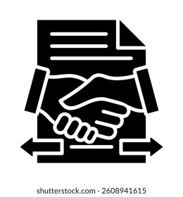 Mergers Icon Element for Design