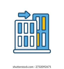 Mergers vector icon stock illustration