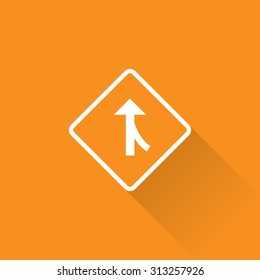 Merging Traffic From Right Sign