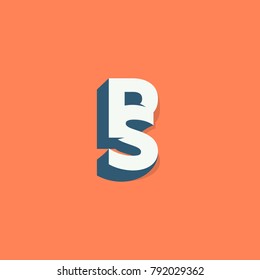 Merging two letters P and S into one character.