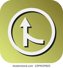 Merging Vector Glyph Gradient Background Icon For Personal And Commercial Use.
