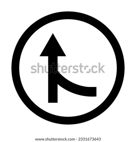 Merging Vector Glyph Icon For Personal And Commercial Use.
