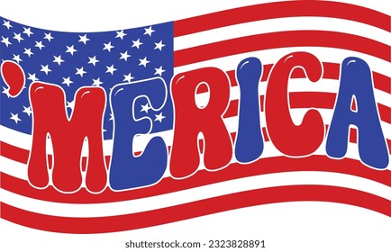 Merica, design and vector file.