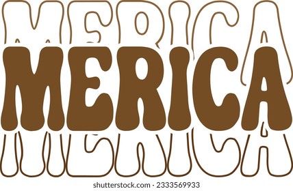 Merica SVG Vector T-shirt Design