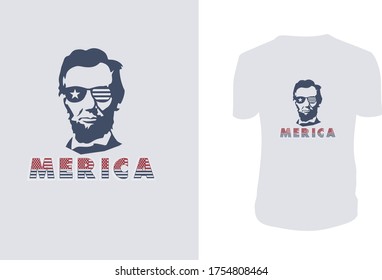 merica t shirt - 4th of July t shirts design,greeting cards, Vector graphic, typographic poster or t-shirt.