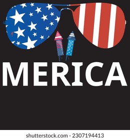 Merica t shirt design Independence day