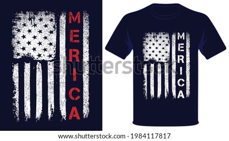 
Merica usa independence day 4th of july t-shirt design