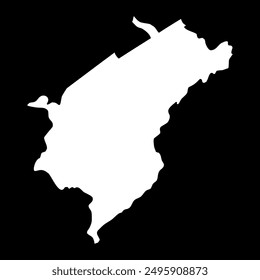 Merida state map, administrative division of Venezuela.